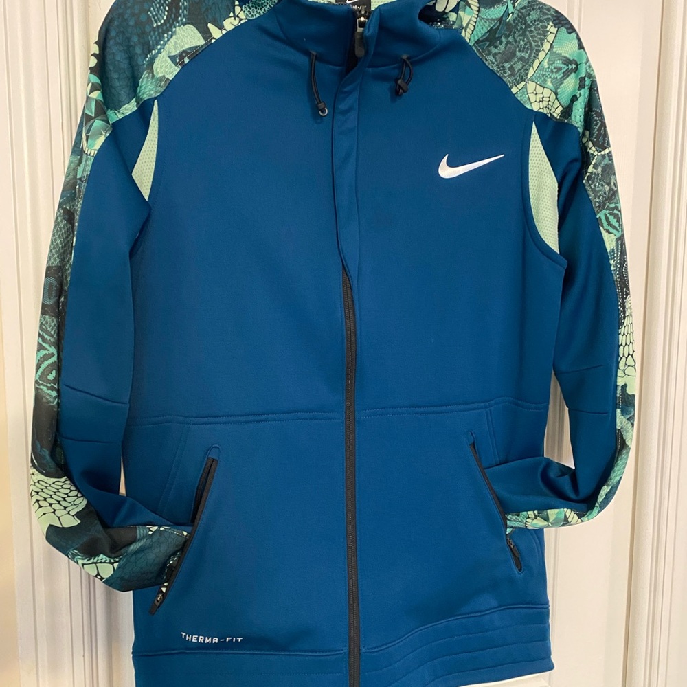 Nike Blue and Green Therma-Fit Jacket
